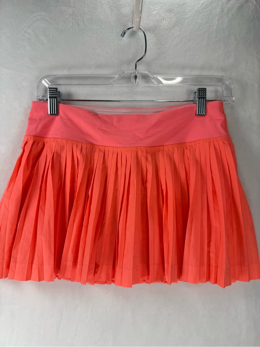 Lululemon Coral Pleated Tennis Running Skirt Skort Size 4